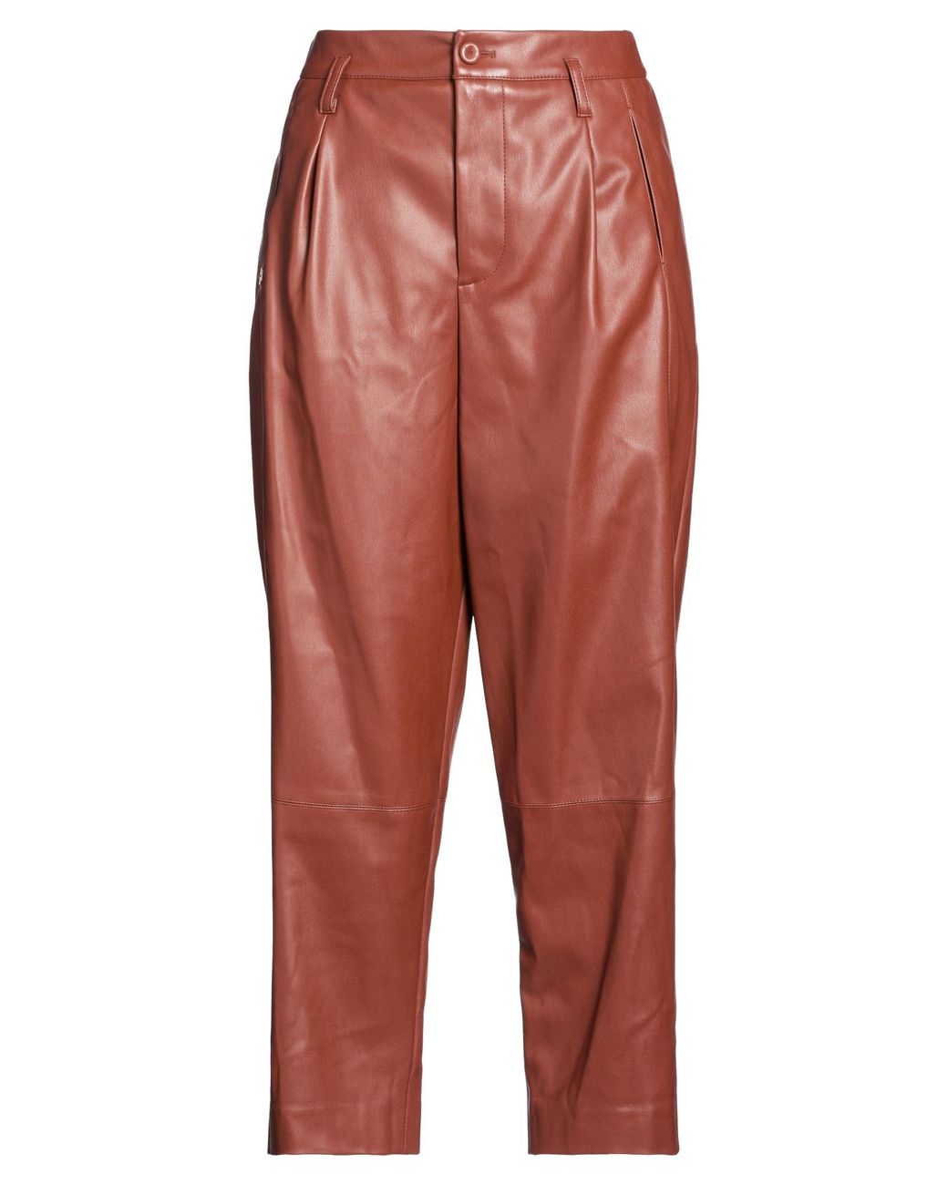 Manila Grace Red Pants Polyester, Polyurethane