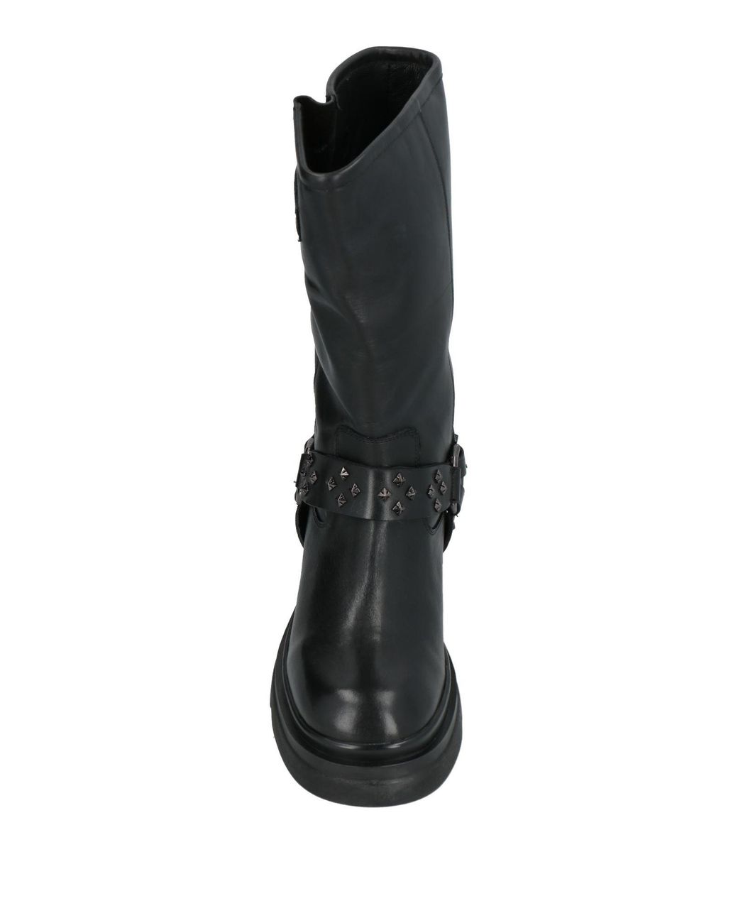 Emanuélle Vee Black Boot Leather