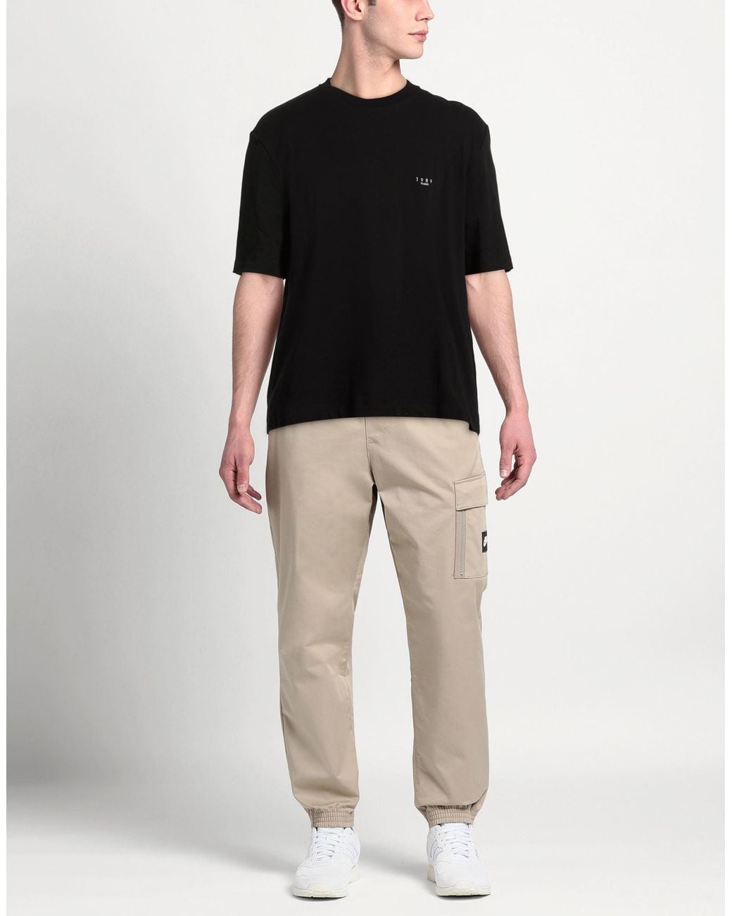 1989 STUDIO Black T-Shirts for men