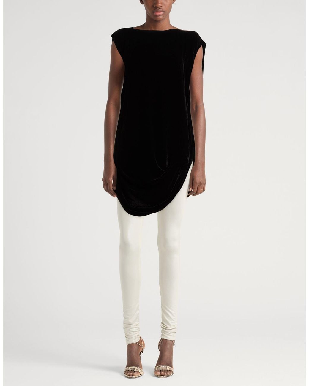 Rick Owens Black Top Viscose, Silk