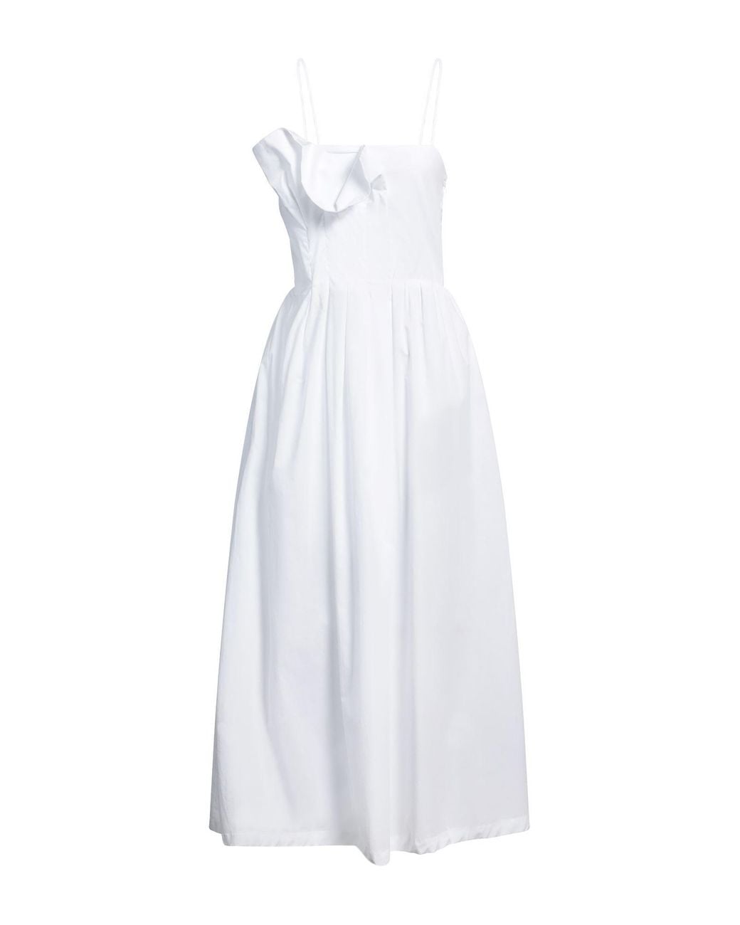 Vestido midi Alpha Studio de color White