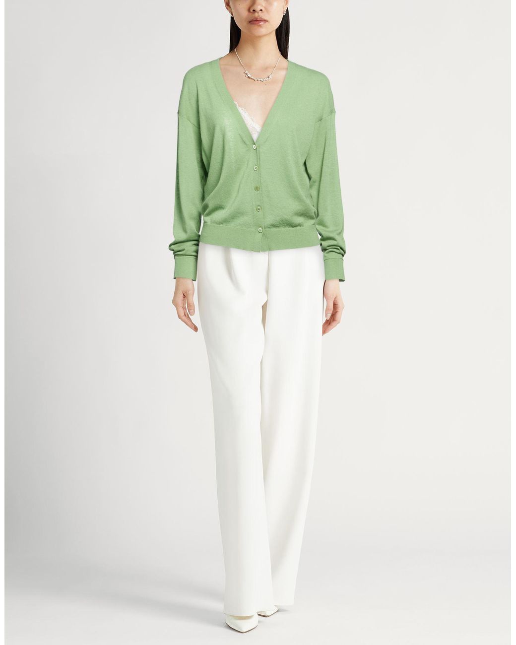 Dorothee Schumacher Green Cardigan