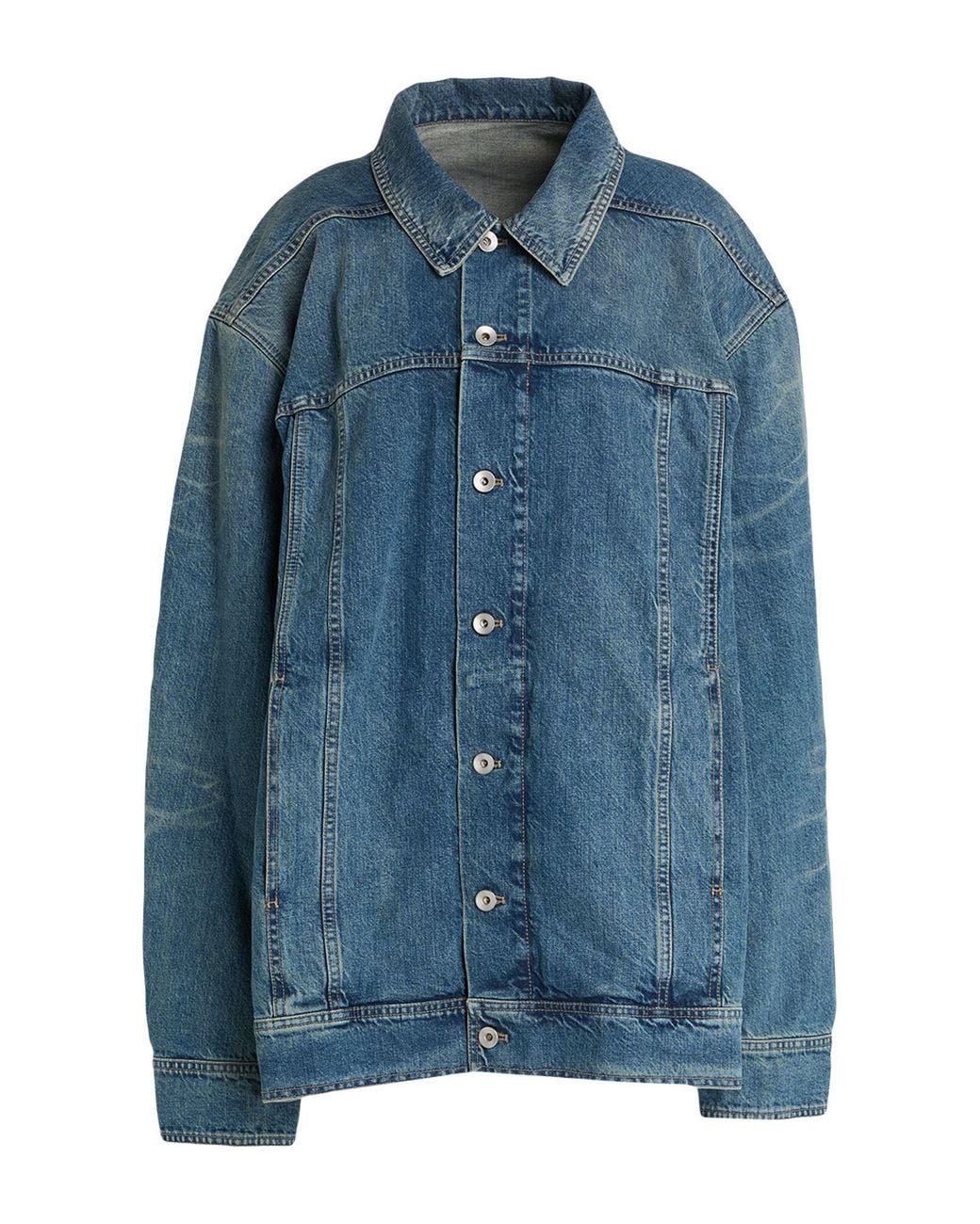 Rick Owens Blue Denim Outerwear