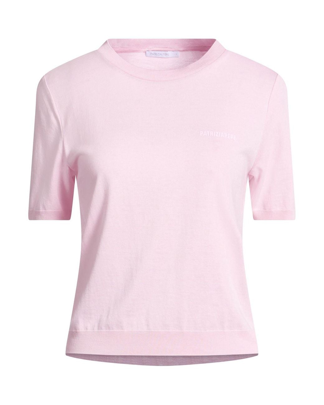 Patrizia Pepe Pink T-Shirt Lyocell, Cotton