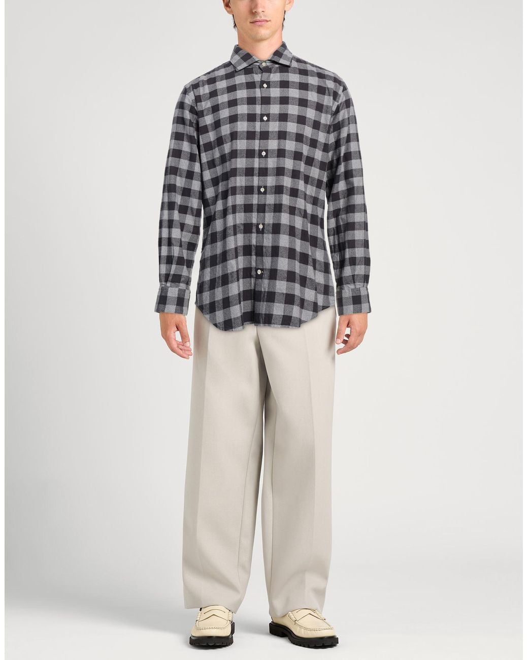 Camicia di Brooksfield in Gray da Uomo
