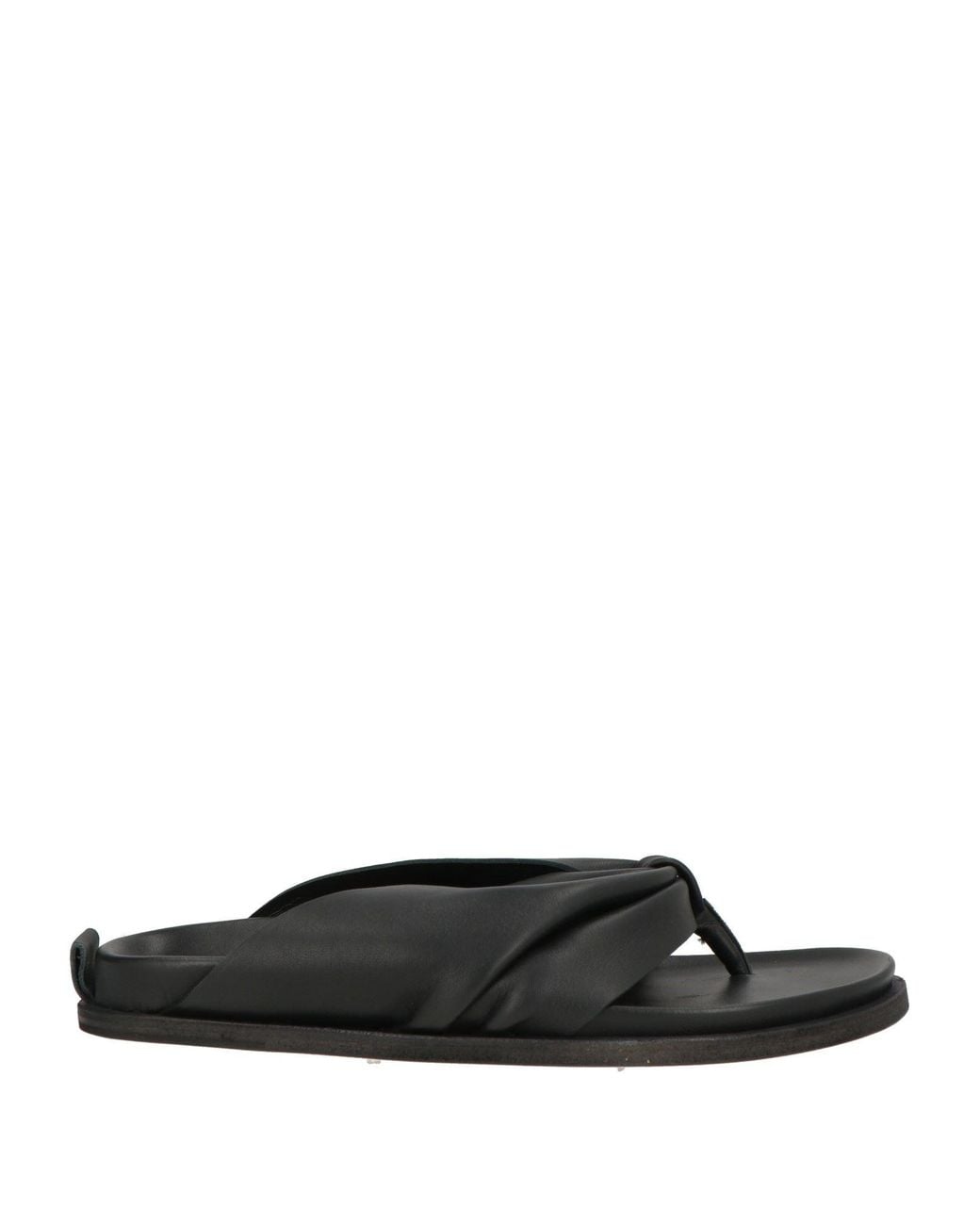 Forte_forte Black Thong Sandal