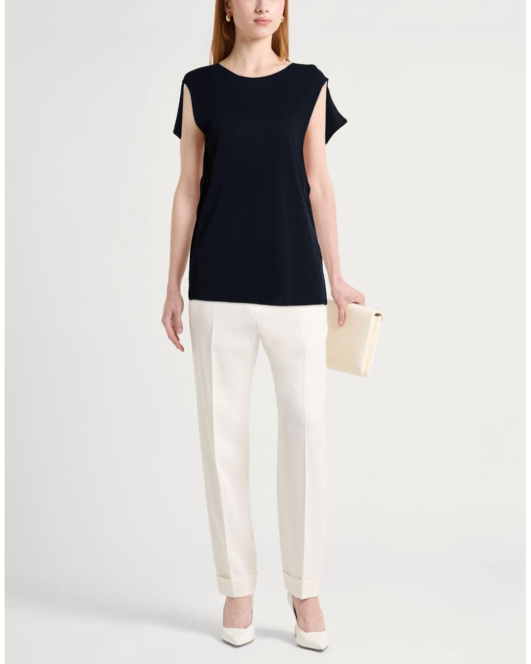 Liviana Conti Black Midnight Sweater Viscose, Cotton
