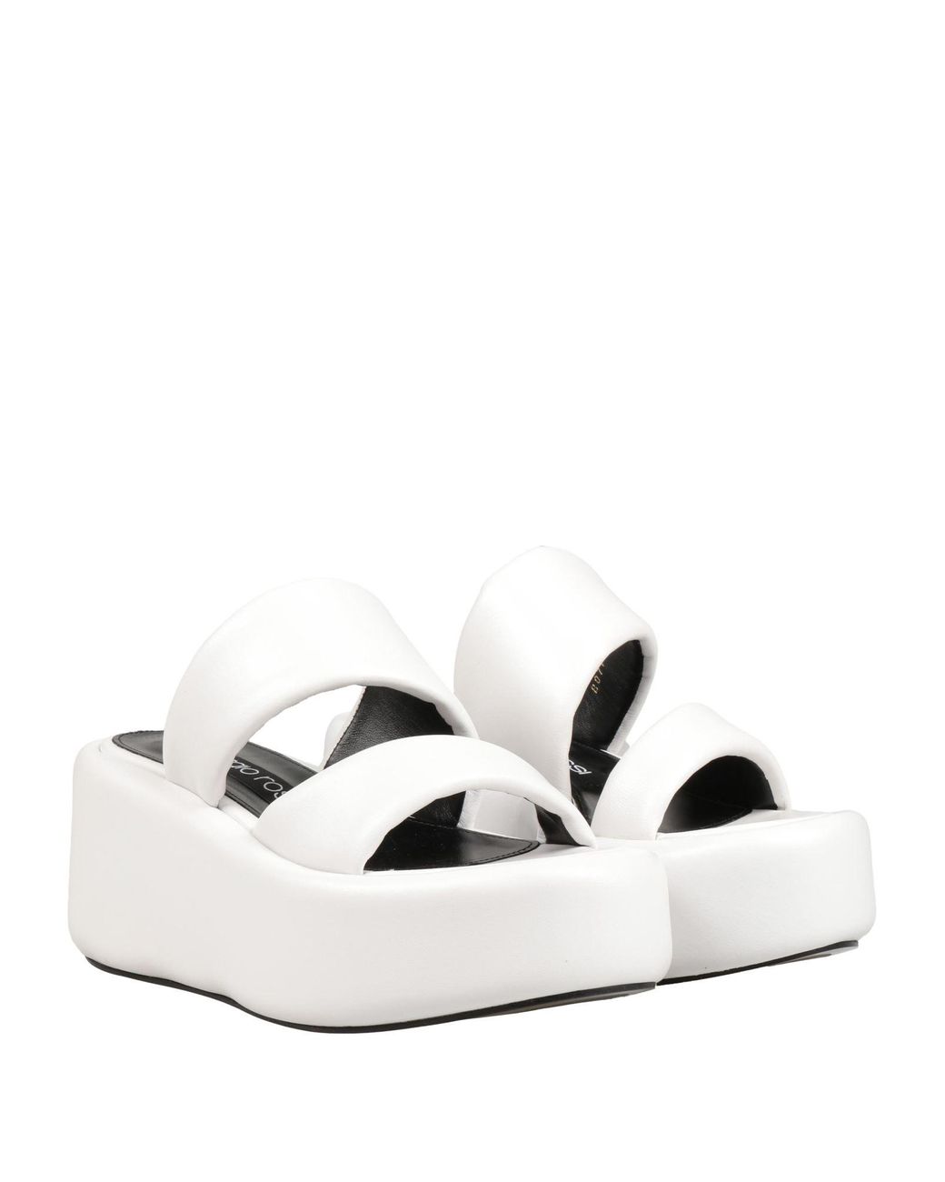 Sergio Rossi White Sandals Leather