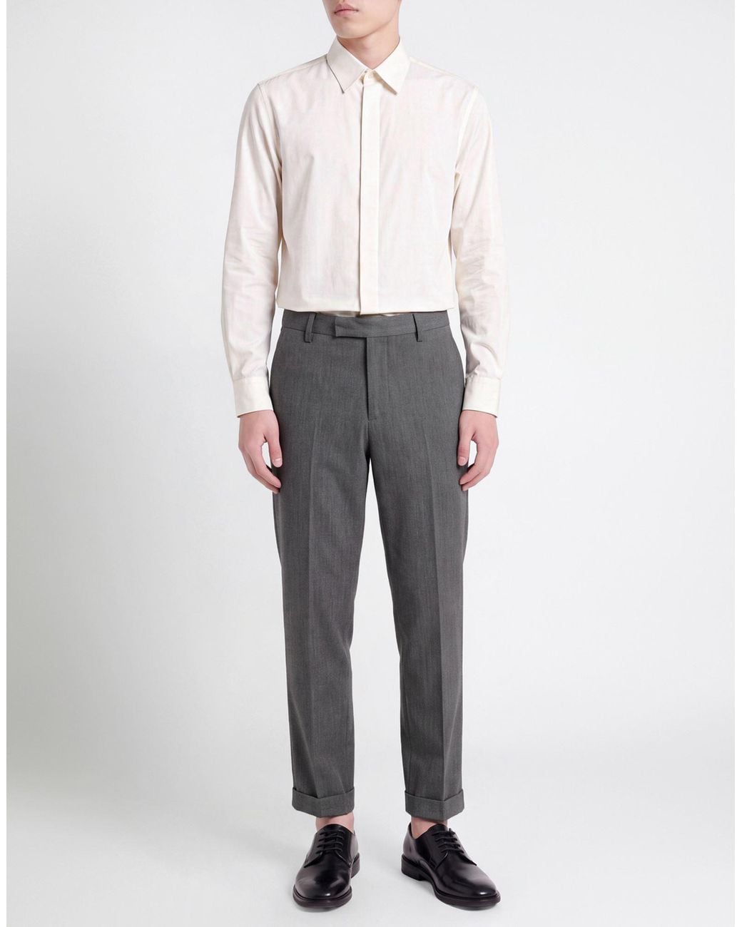 Dondup Gray Pants Polyester, Virgin Wool, Viscose, Elastane for men