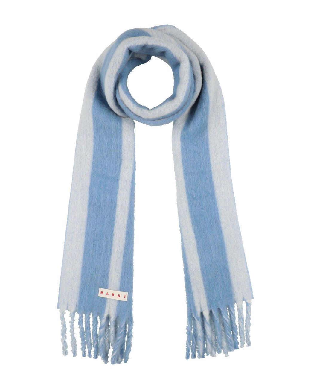 Marni Blue Light Scarf Wool, Polyamide, Mohair Wool, Alpaca Wool