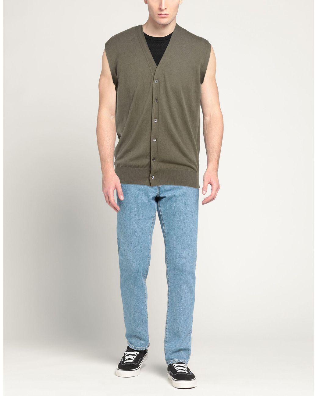 Bellwood Green Cardigan Cotton for men