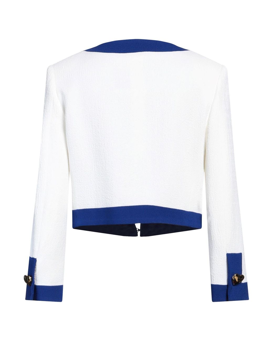 Moschino Blue Jacket Polyester, Elastane