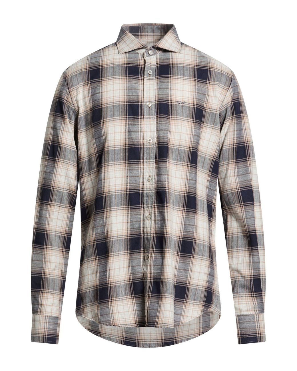 Paul & Shark Gray Shirt Cotton for men