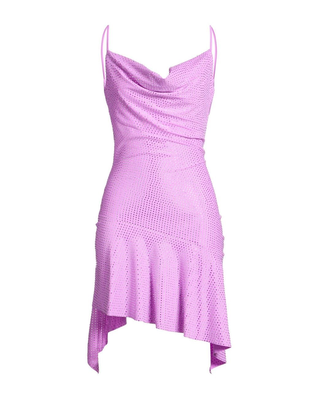 GIUSEPPE DI MORABITO Purple Mini Dress Polyamide, Elastane