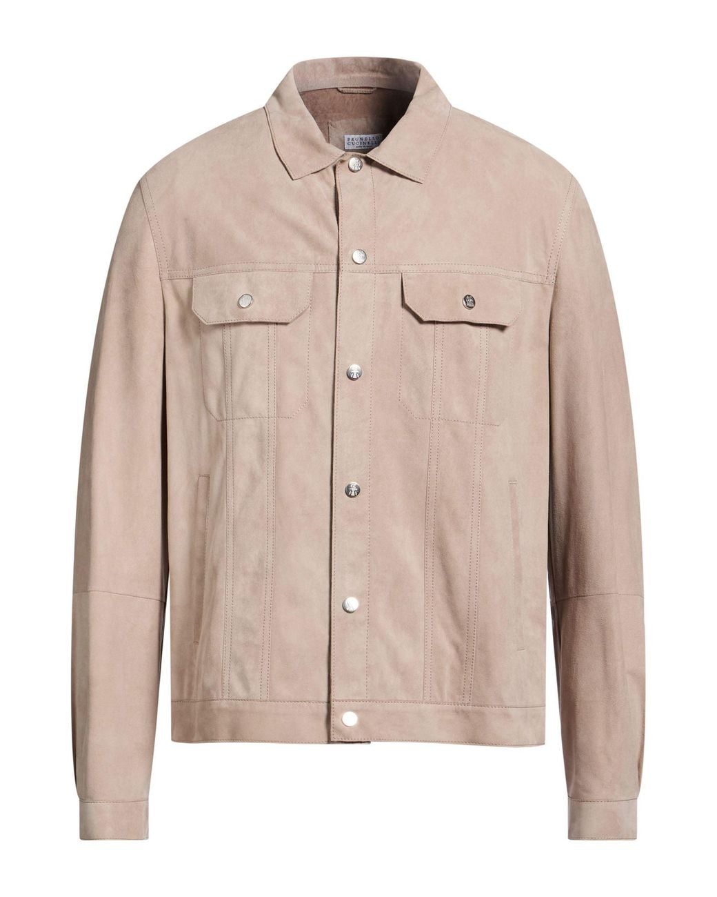 Brunello Cucinelli Natural Jacket Leather for men