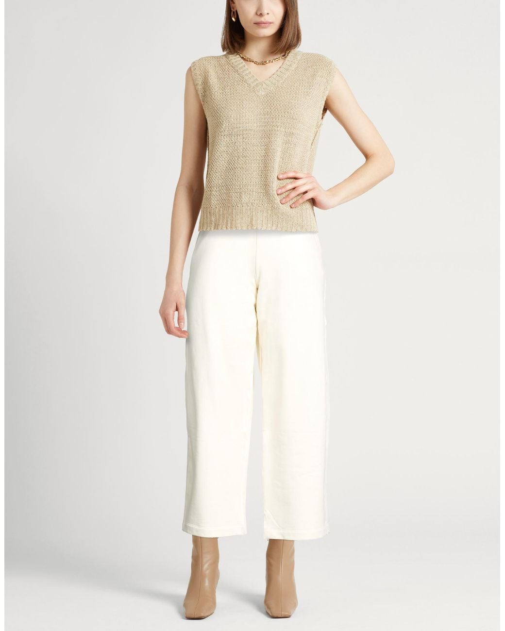 Max Mara White Trouser
