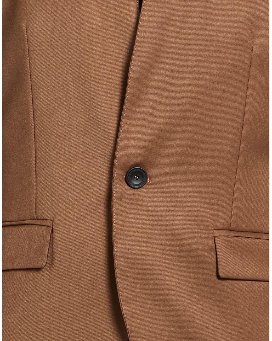 Imperial Brown Blazer Polyester, Viscose, Elastane for men
