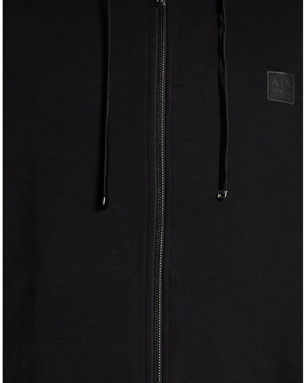 ARMANI EXCHANGE Black Sweatshirt Cotton, Polyester, Elastane for men