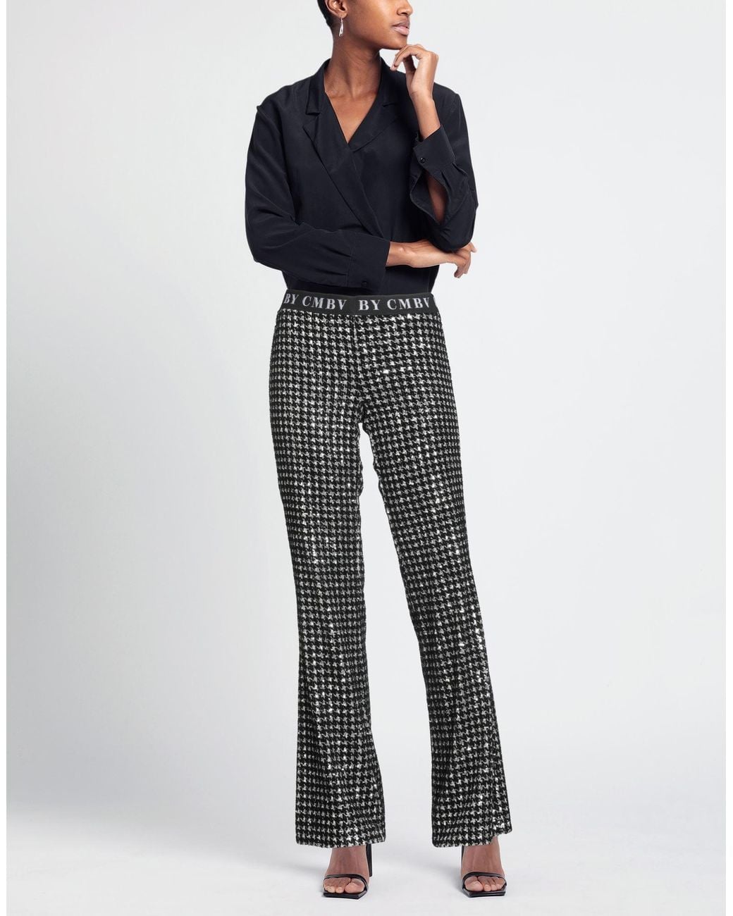 Cambio Gray Pants Polyester, Modal, Polyamide, Elastane