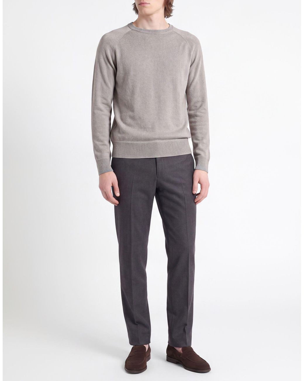 Oliver Lattughi Gray Sweater Cashmere for men