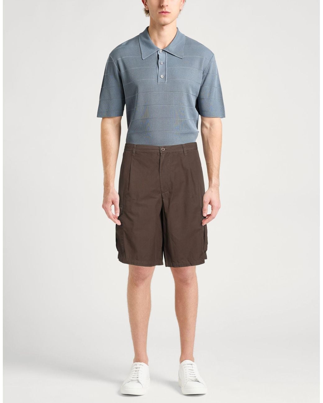 Emporio Armani Brown Shorts & Bermuda Shorts Cotton for men