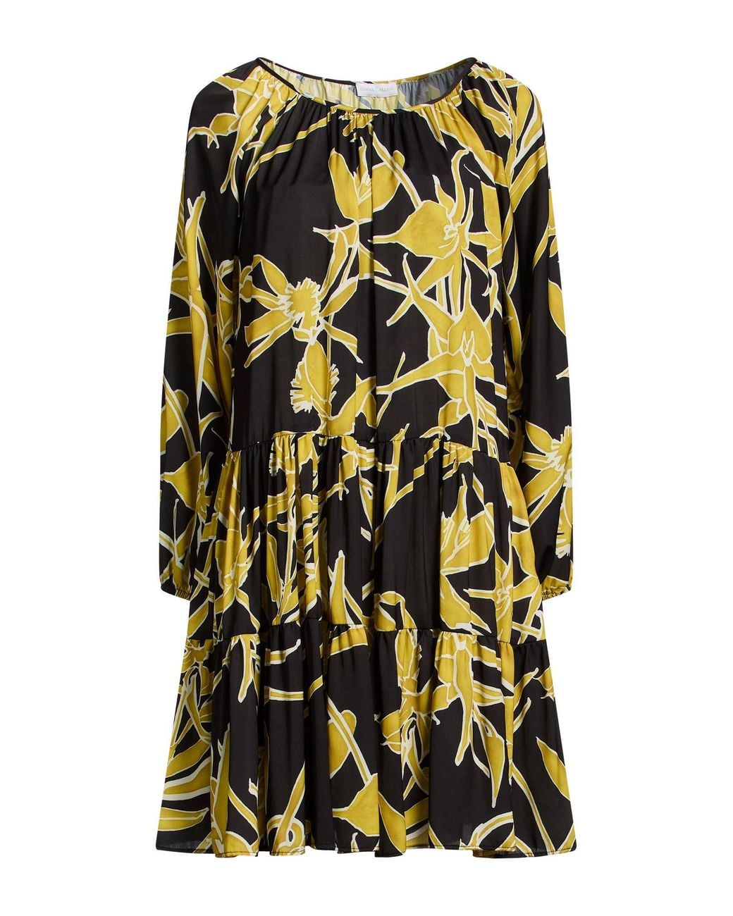 Diana Gallesi Black Mini Dress Polyester