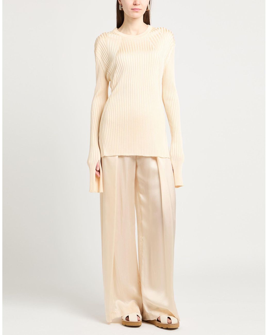 Jil Sander Natural Sweater Viscose