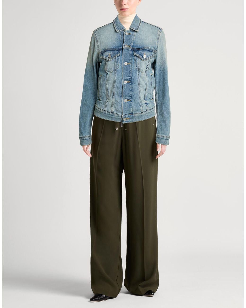 DIESEL Blue Denim Outerwear