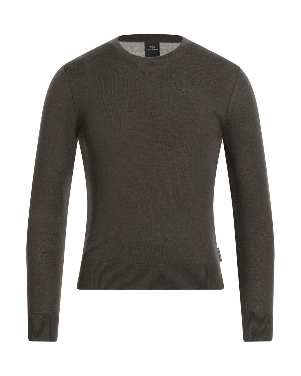 ARMANI EXCHANGE Gray Sweater Virgin Wool, Wool, Polyamide, Elastane for men