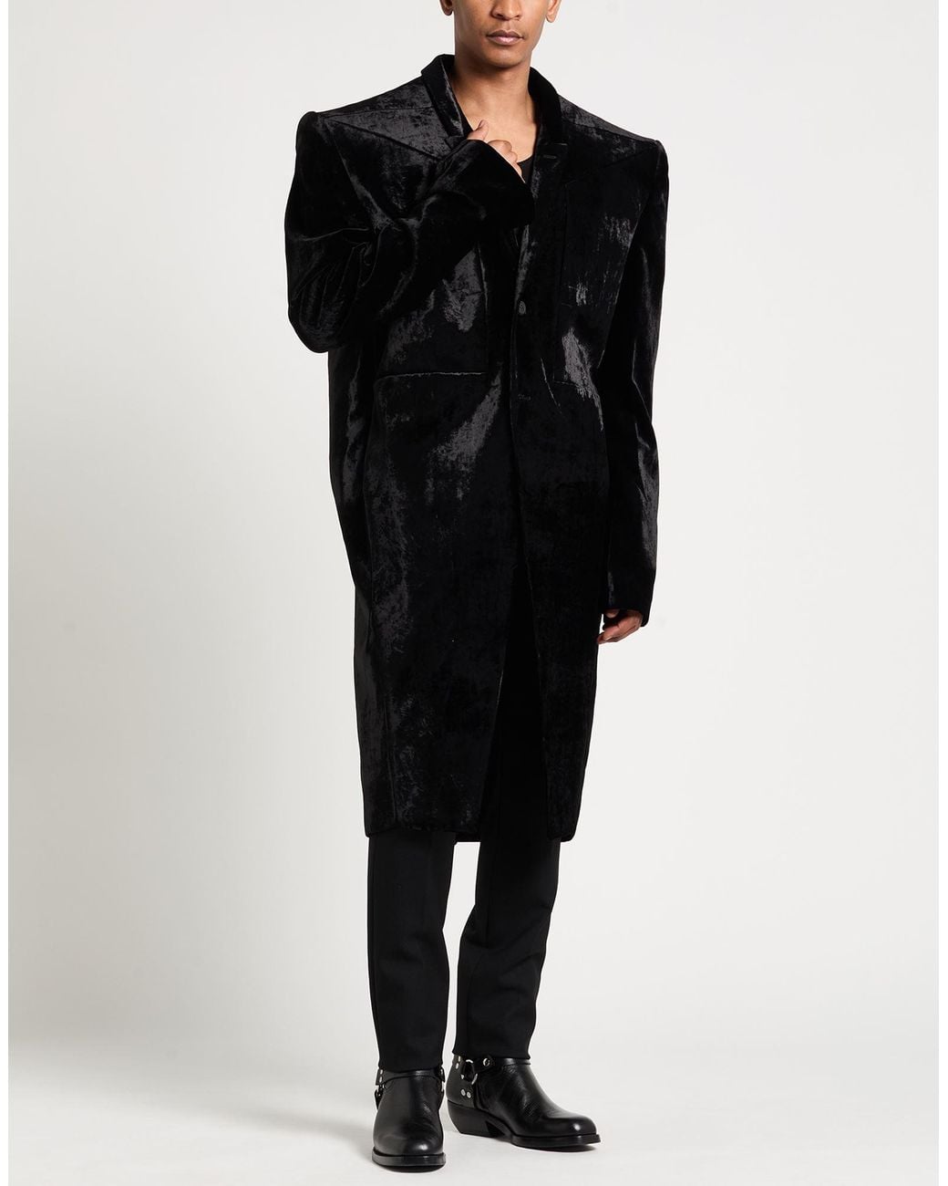 Abrigo Rick Owens de hombre de color Black