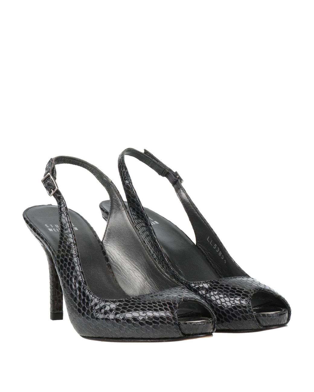 Stuart Weitzman Metallic Sandals Leather