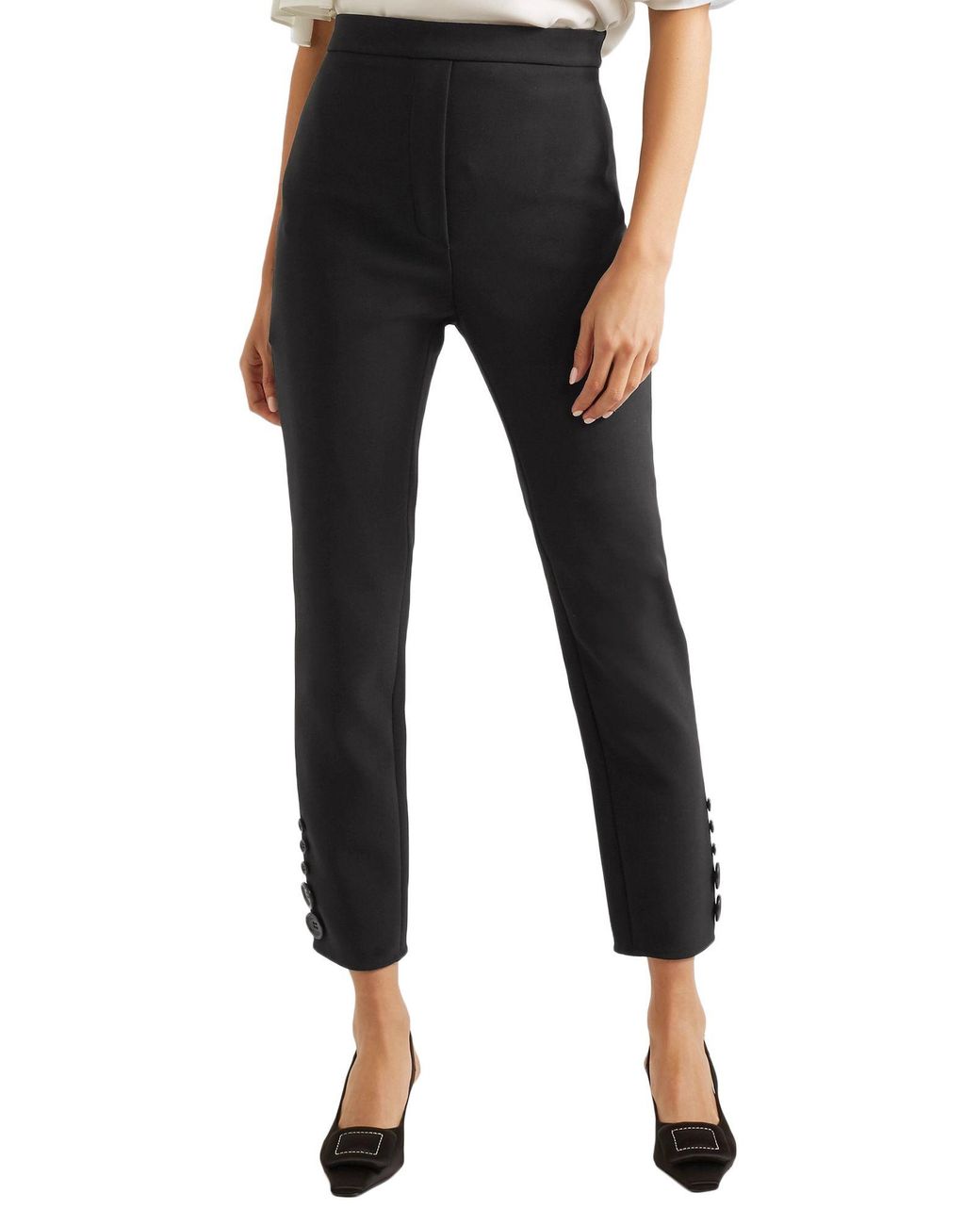 Ellery Black Pants Polyester, Polyurethane