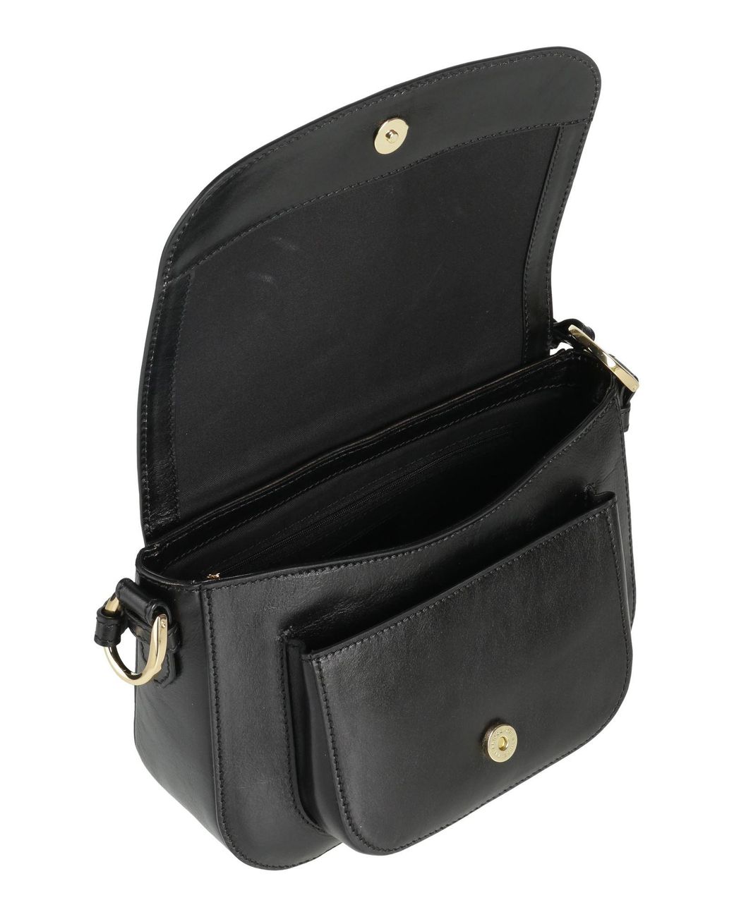 The Bridge Black Cross-Body Bag Cowhide