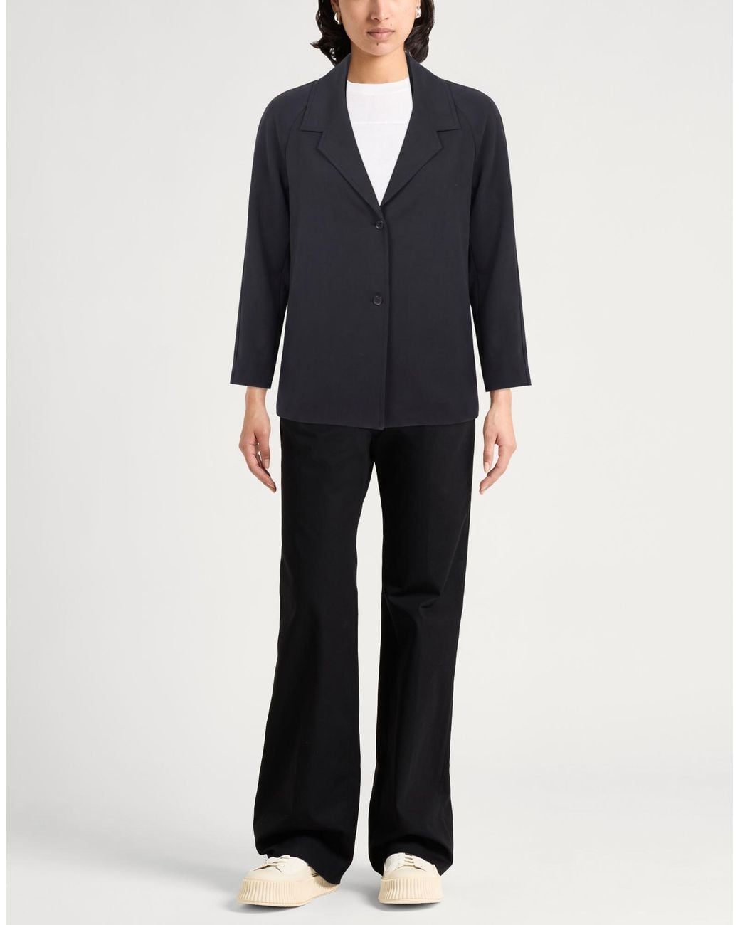 La Fille Des Fleurs Blue Jacket Polyamide, Elastane