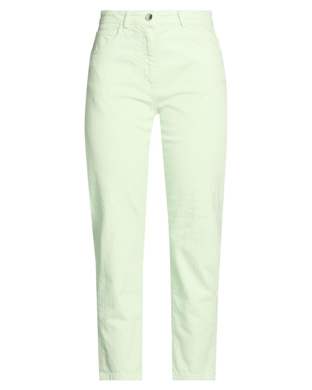 SEVENTY VENEZIA Green Jeans Cotton, Elastane