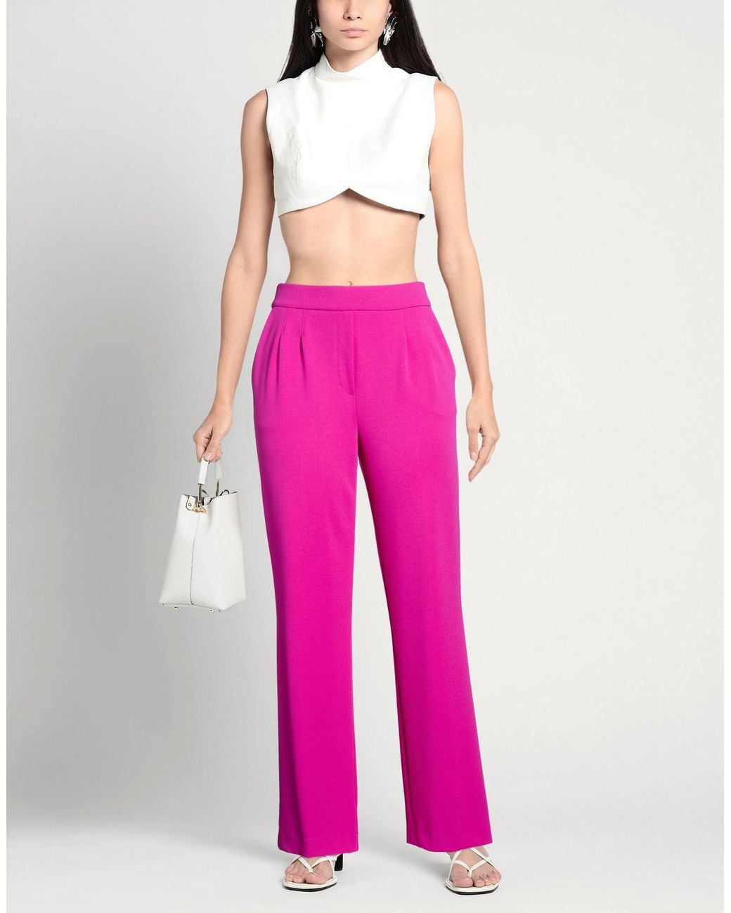 Joseph Ribkoff Pink Pants Polyester, Elastane
