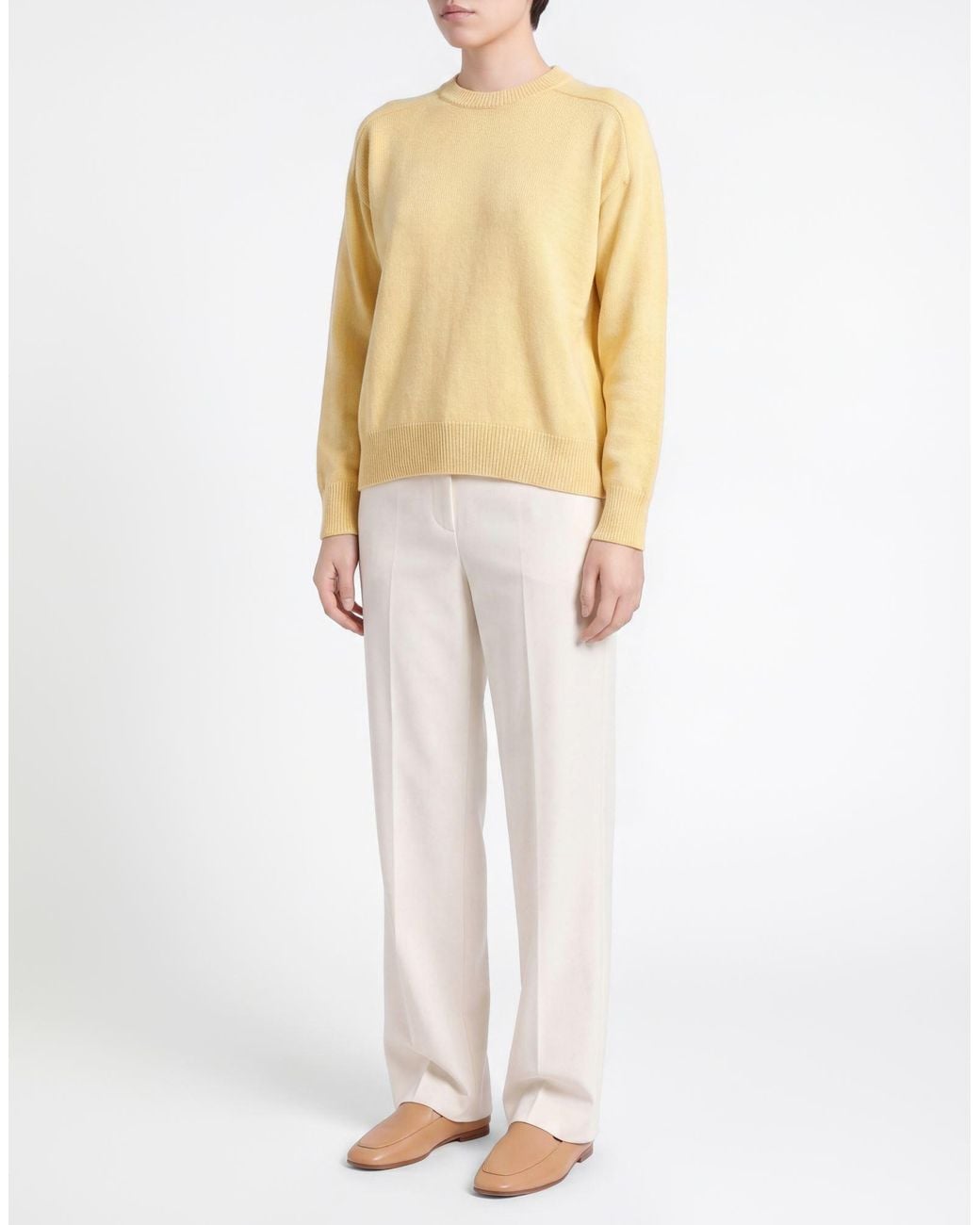 Roberto Collina Yellow Sweater Merino Wool