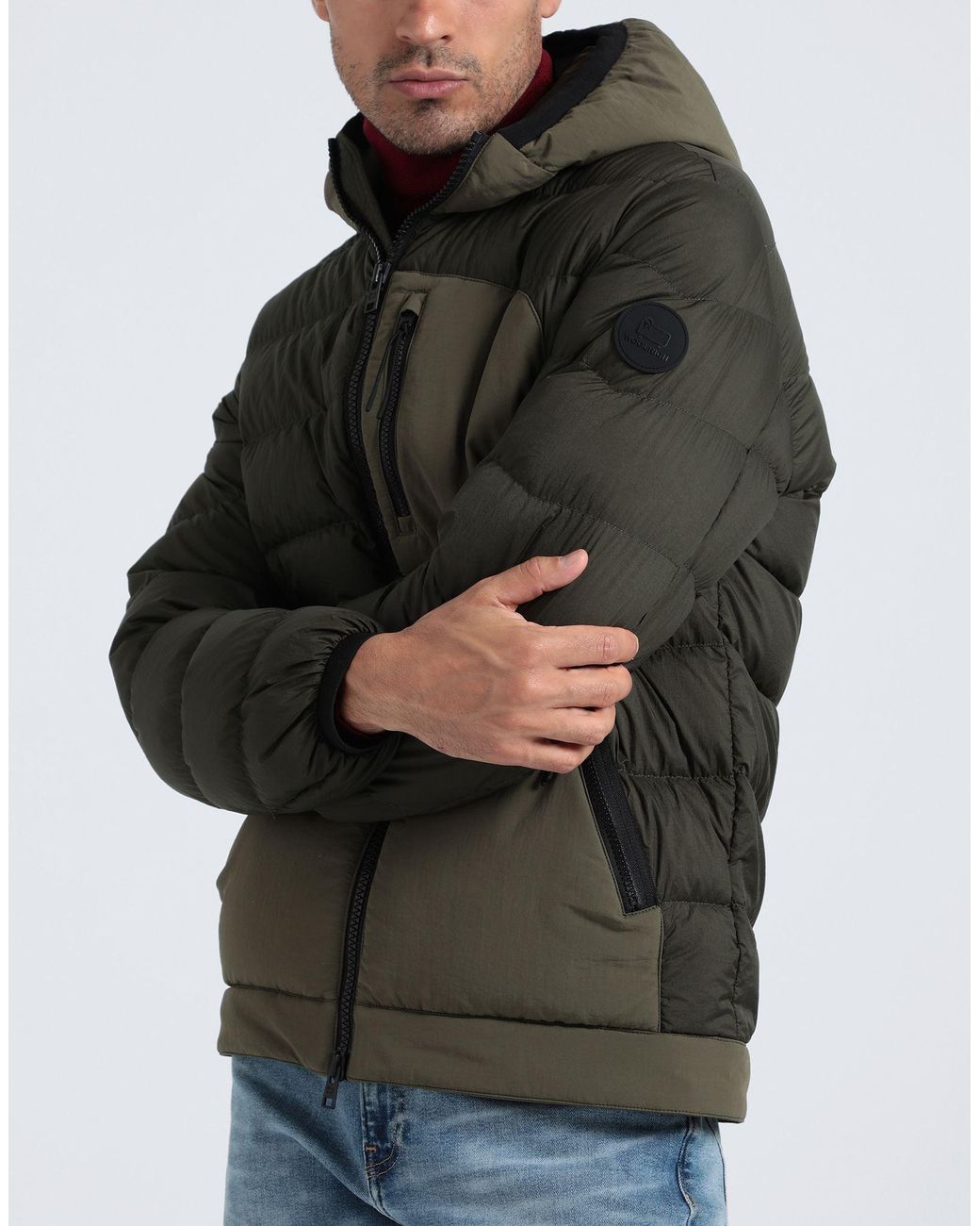 Woolrich Green Puffer for men