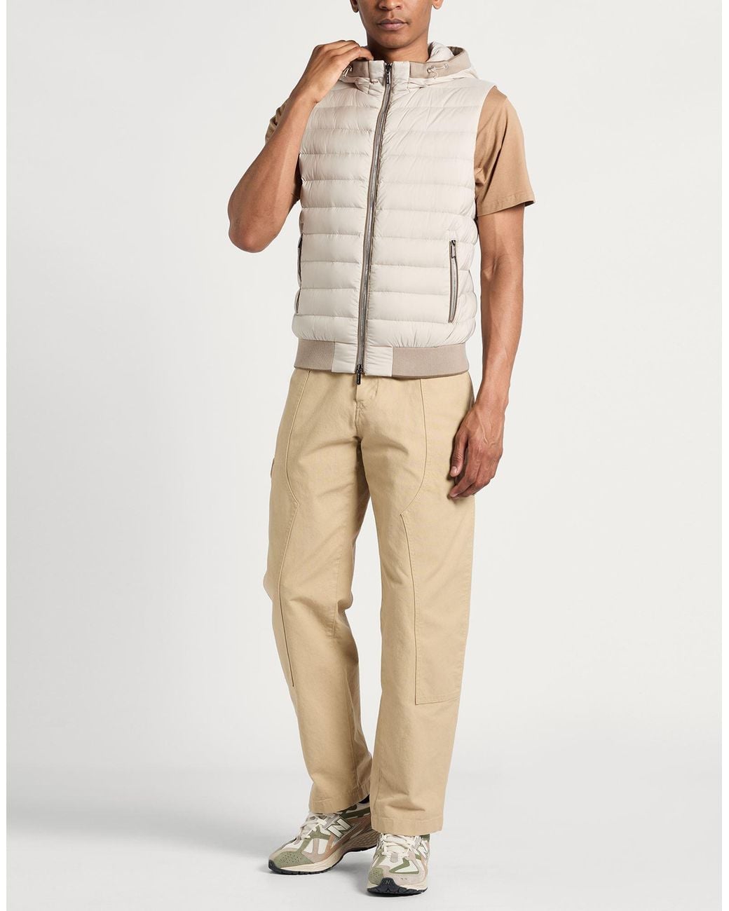 Moorer Natural Gilet for men