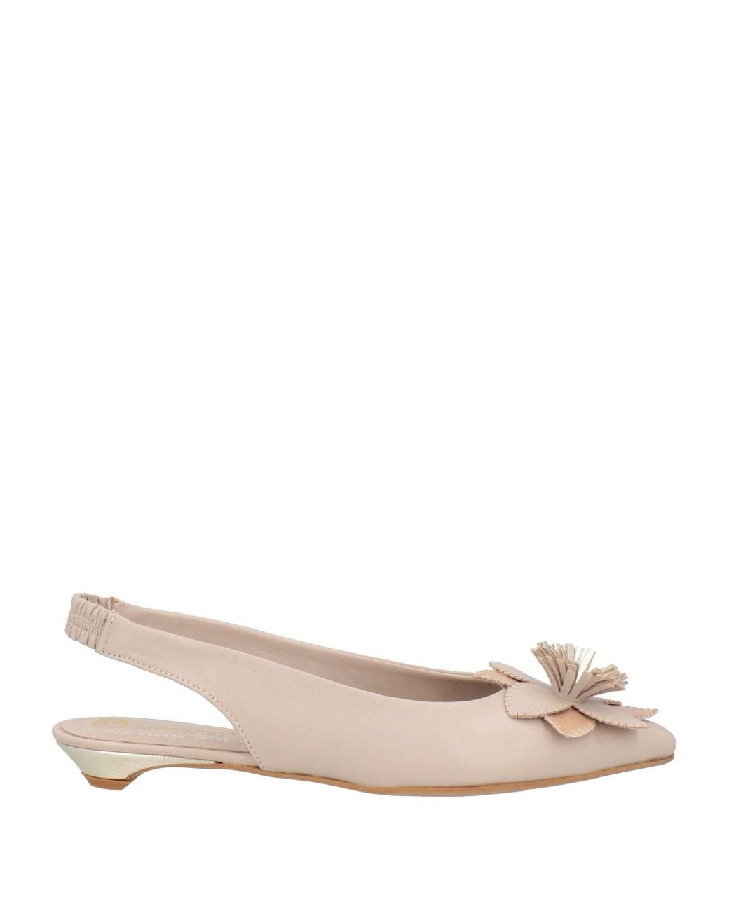 Divine Follie Natural Ballet Flats Leather