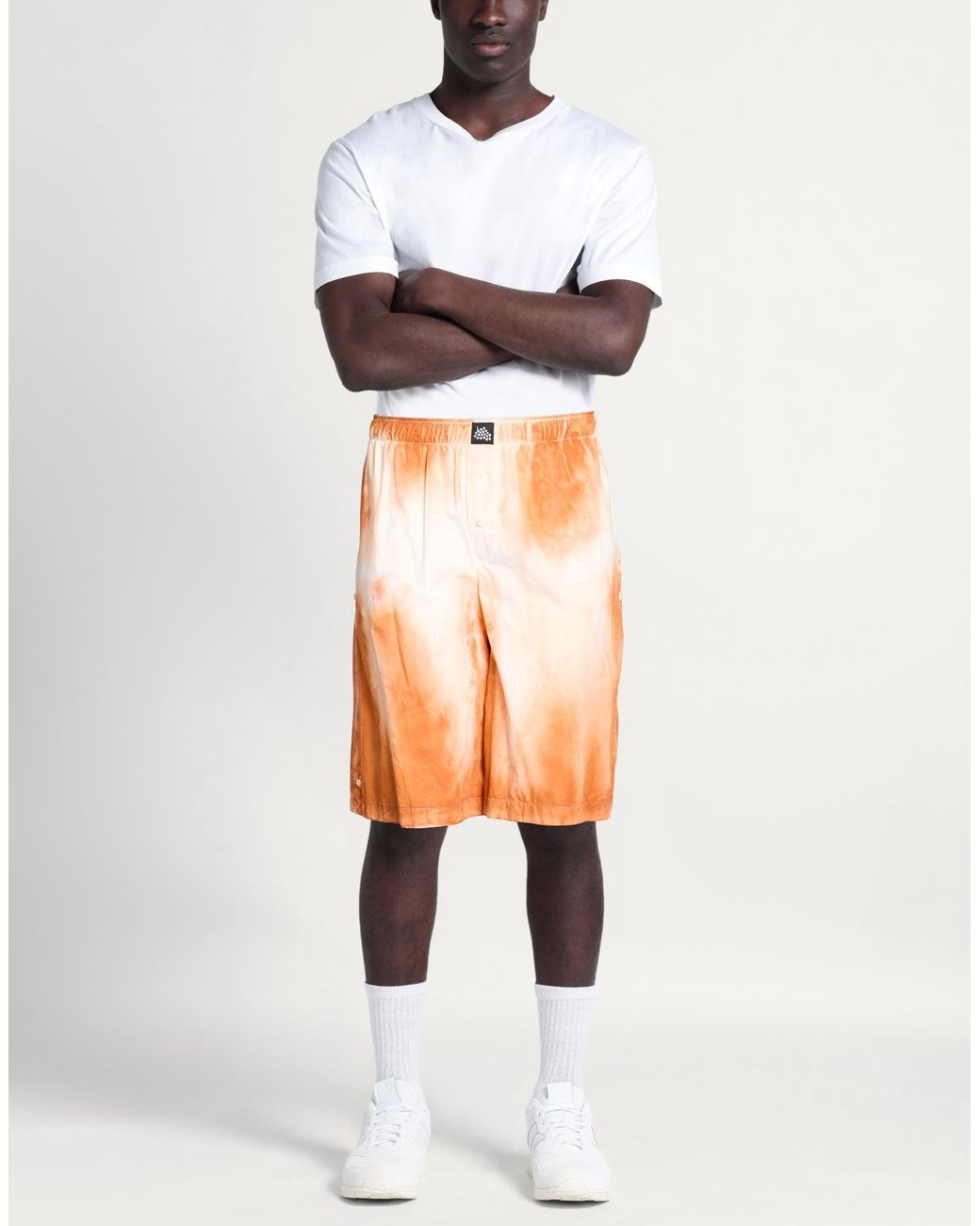 FEDERICO CINA Orange Shorts & Bermuda Shorts for men