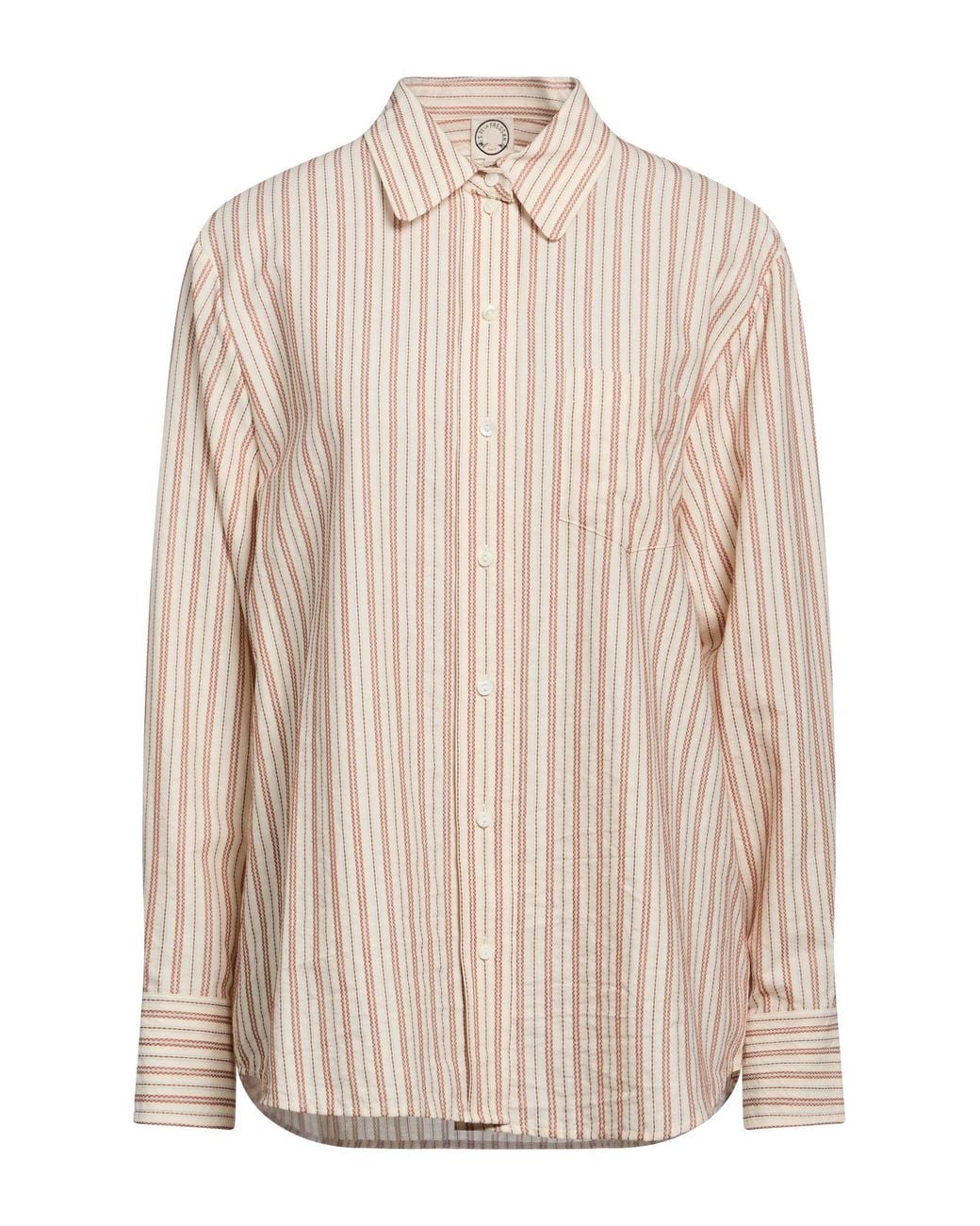 Ines De La Fressange Paris White Ivory Shirt Cotton