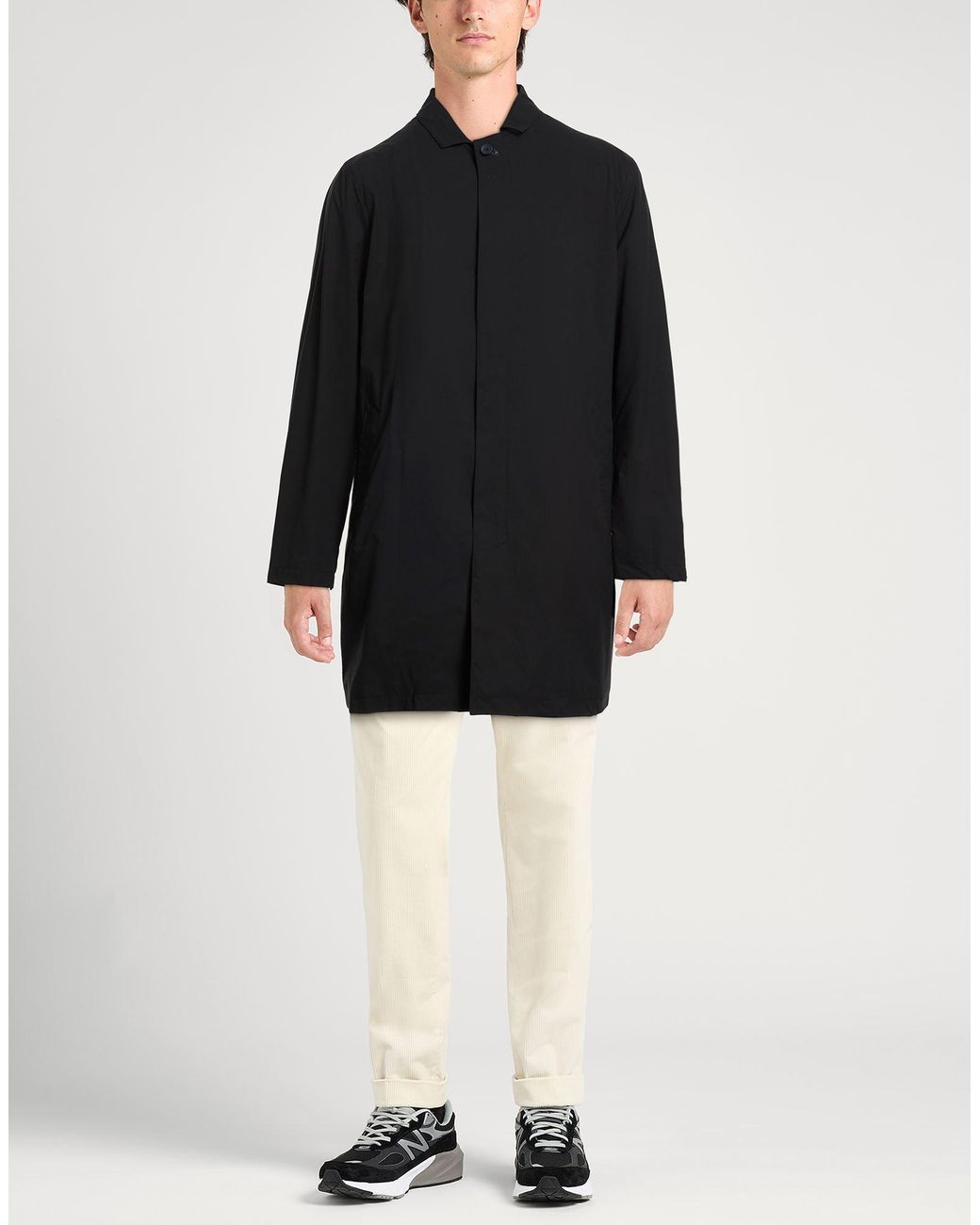People Of Shibuya Black Overcoat & Trench Coat for men