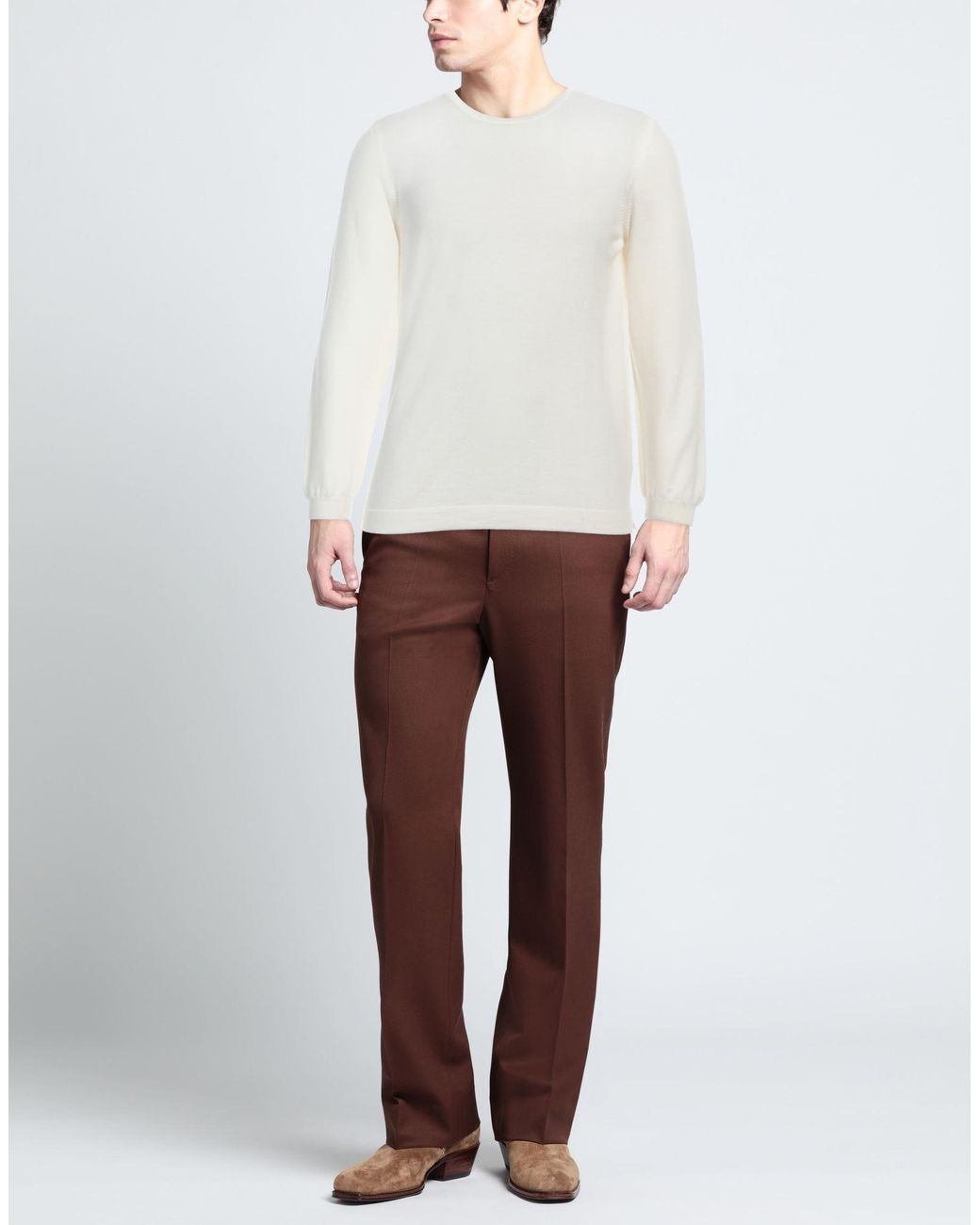 Gran Sasso White Jumper for men