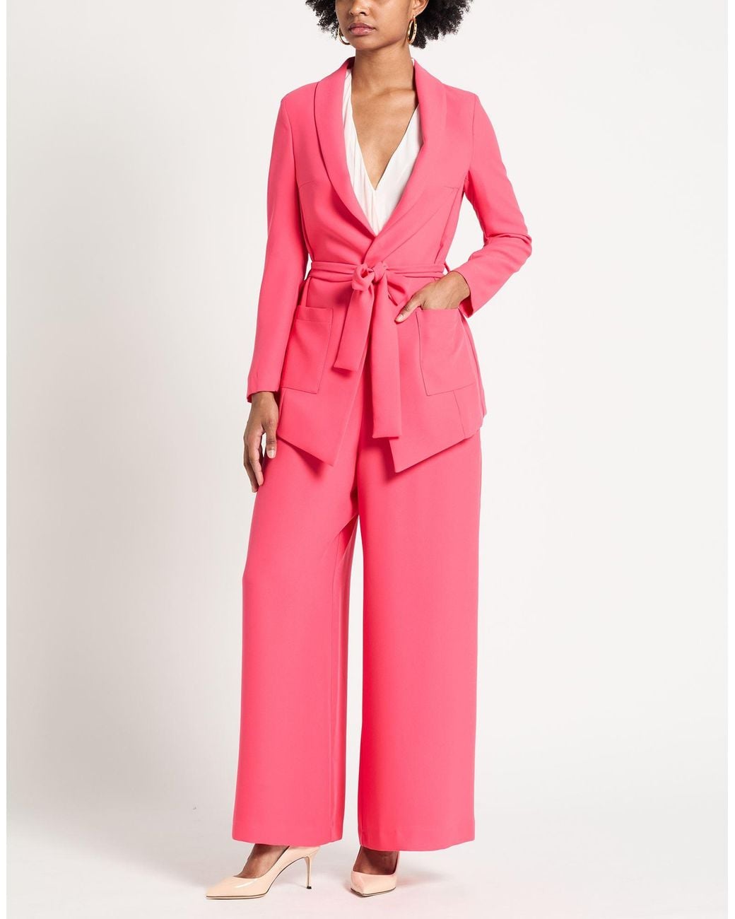 Shirtaporter Pink Suit Polyester