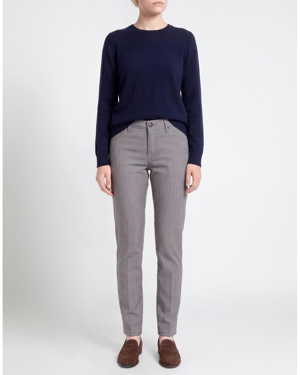 Jacob Cohen Gray Pants Virgin Wool, Elastane