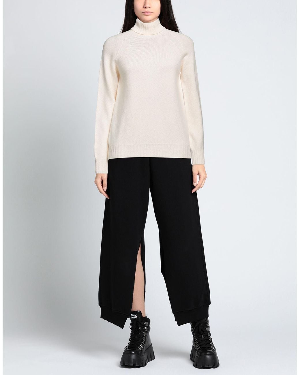 Drumohr White Turtleneck