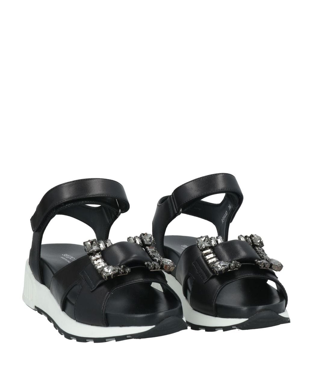 Sergio Rossi Black Sandals Leather