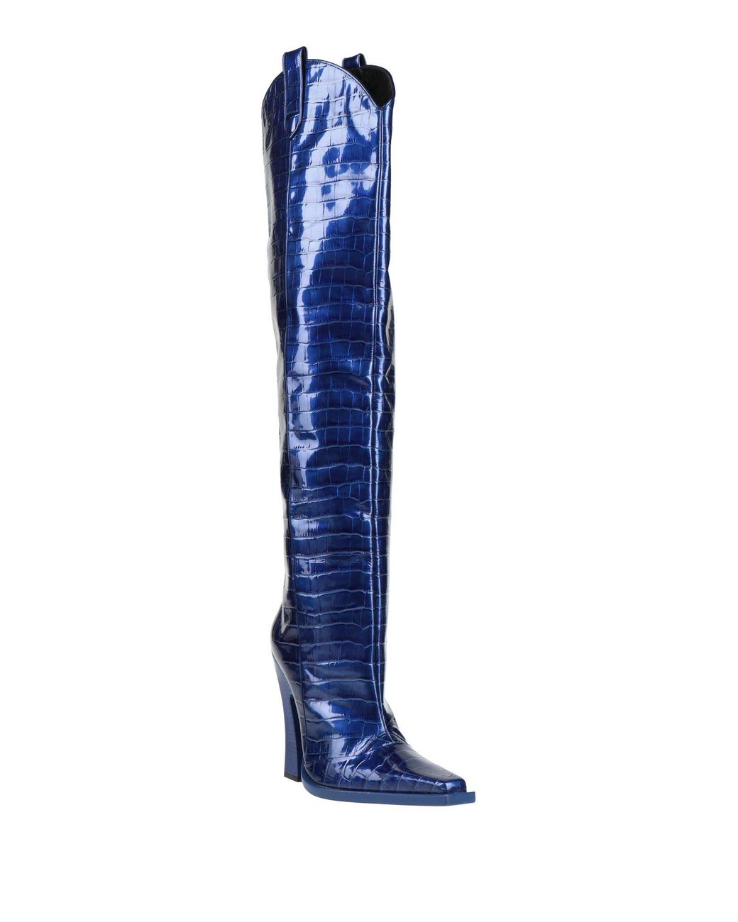 Tom Ford Blue Bright Boot Leather