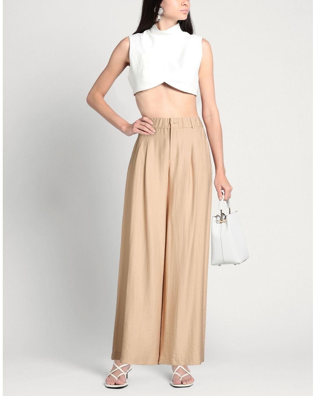 Xandres Natural Sand Pants Lyocell, Polyamide